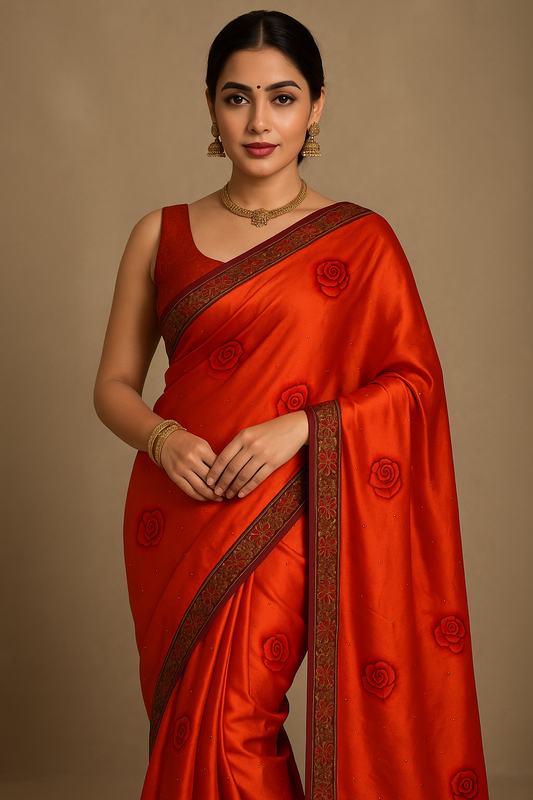 Beautiful Digital Printed Crepe Silk Saree