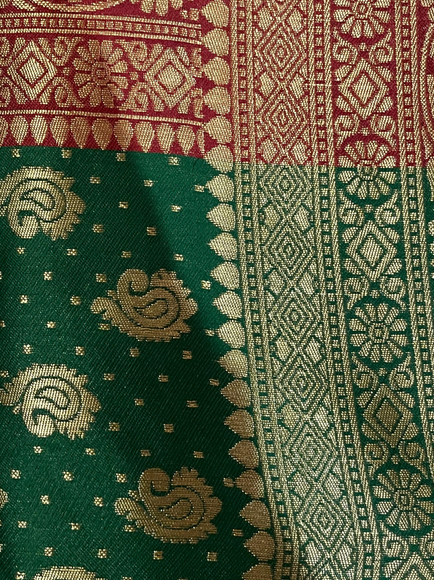 Designer Kanjeevaram Silk Saree with Golden Zari Work