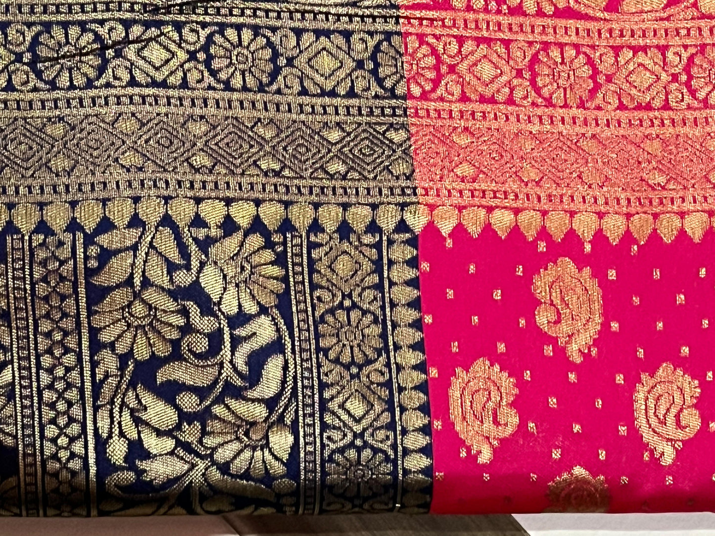 Designer Kanjeevaram Silk Saree with Golden Zari Work
