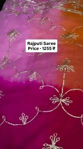 Rajputi Gotta Patti Saree in Royal Georgette – Traditional Rajasthani Wedding & Festive Wear, 6.3 Mtr with Blouse