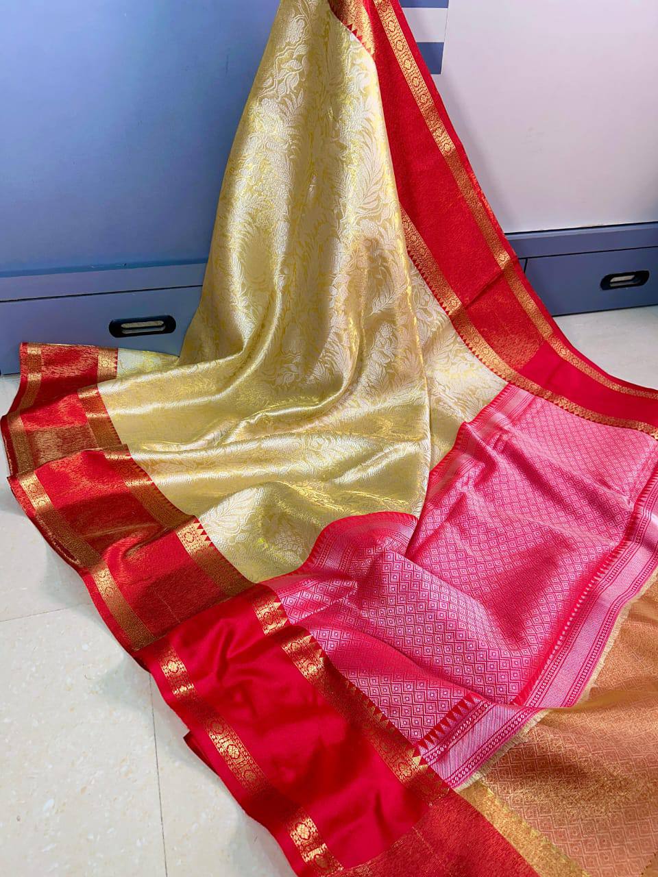 A Designer Banarasi Warm Silk Saree for weddings