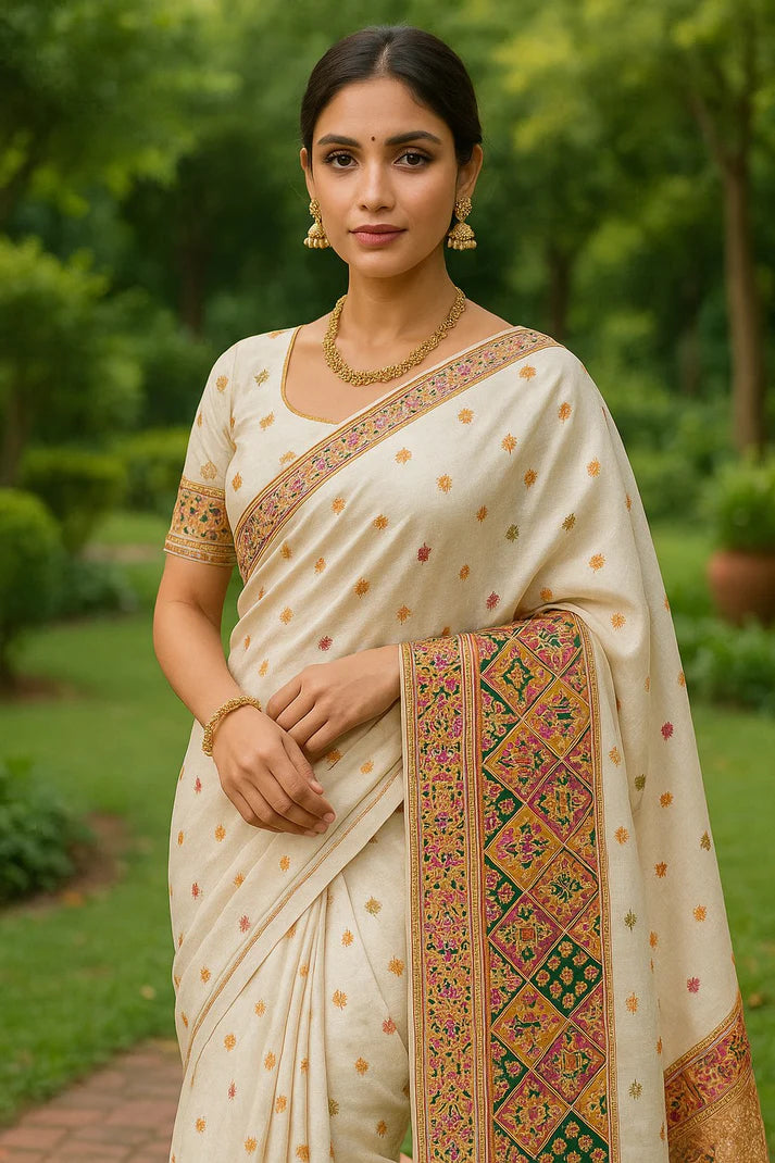 Combo of 2 Kanjeevaram Silk Sarees with Handwoven Zari | Traditional South Indian Festive & Wedding Wear Deal