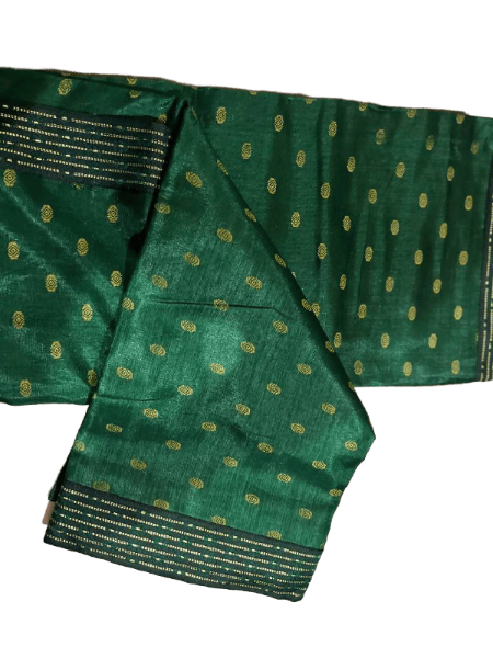 Elegant Green Vichitra Silk Saree
