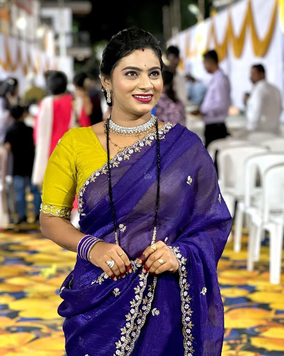 Combo of 2 Most Viral Embroidered Sarees with Moti & Cutwork Border | Premium Wedding & Party Wear Deal