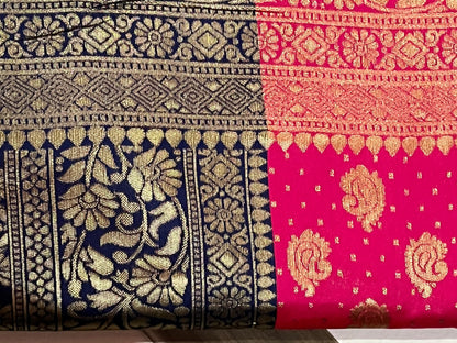 Designer Kanjeevaram Silk Saree with Golden Zari Work