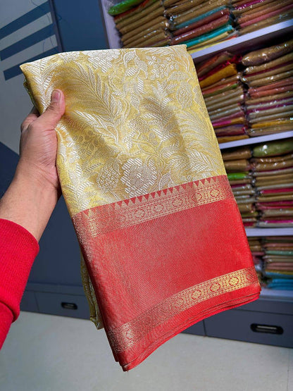 A Designer Banarasi Warm Silk Saree for weddings