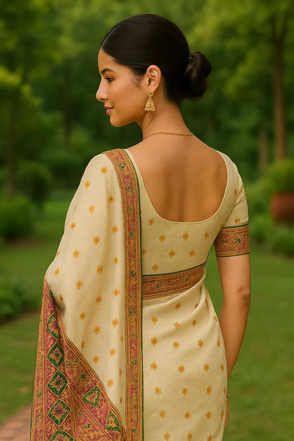 Combo of 2 Kanjeevaram Silk Sarees with Handwoven Zari | Traditional South Indian Festive & Wedding Wear Deal