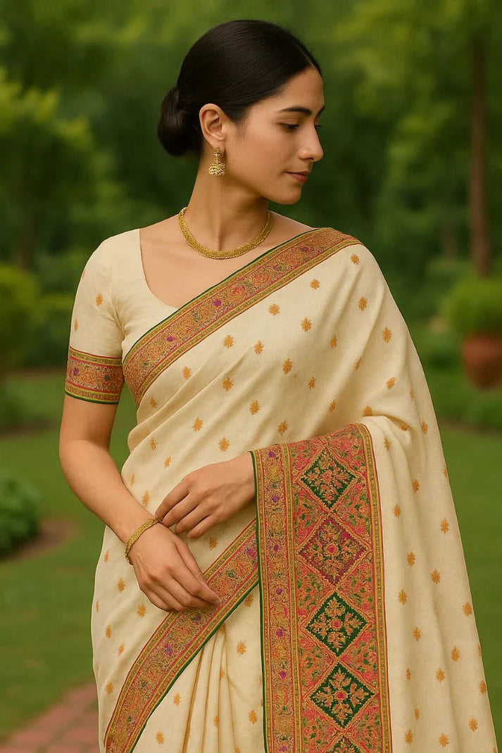 Combo of 2 Kanjeevaram Silk Sarees with Handwoven Zari | Traditional South Indian Festive & Wedding Wear Deal