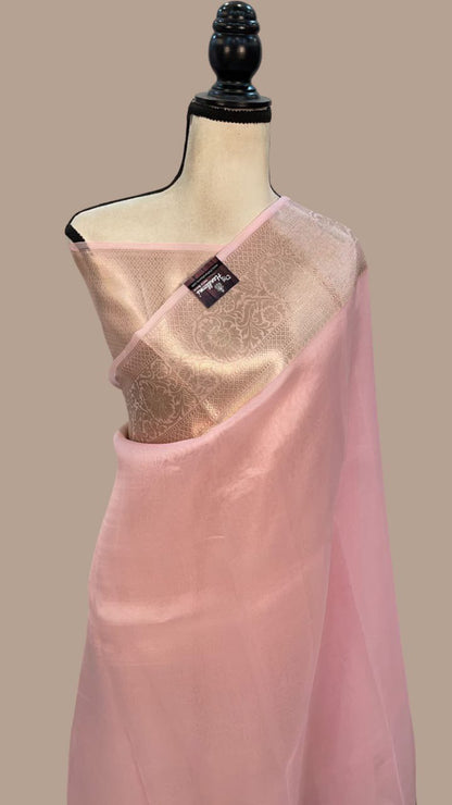 A Banarasi Dyeable Kora Organza Pure Saree