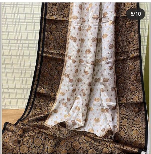 A City of Banaras – Exquisite Banarasi Semi-Georgette Silk Saree