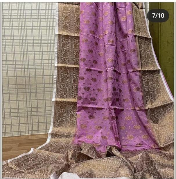 A City of Banaras – Exquisite Banarasi Semi-Georgette Silk Saree