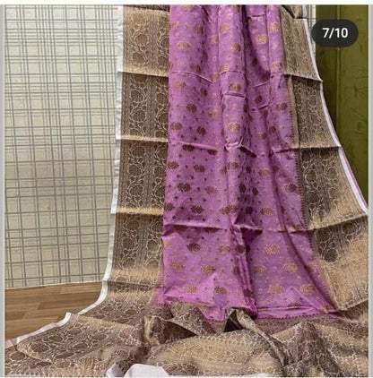 A City of Banaras – Exquisite Banarasi Semi-Georgette Silk Saree