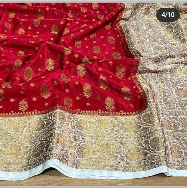 A City of Banaras – Exquisite Banarasi Semi-Georgette Silk Saree