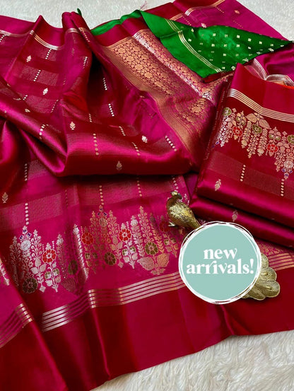 A City of Banaras - Banarasi Daybal Rao Mango Soft Silk Saree