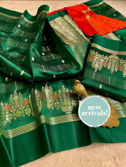 A City of Banaras - Banarasi Daybal Rao Mango Soft Silk Saree