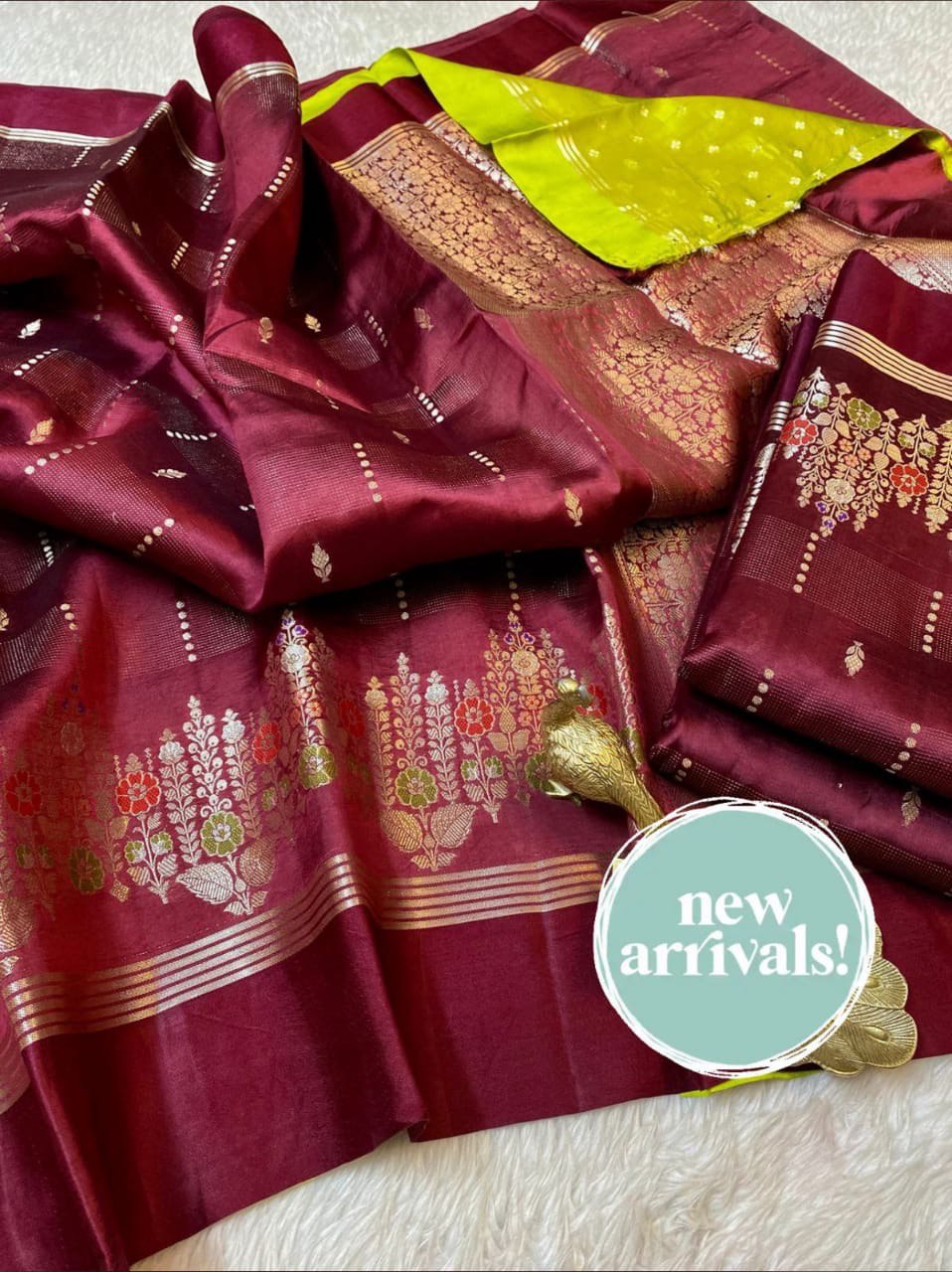 A City of Banaras - Banarasi Daybal Rao Mango Soft Silk Saree