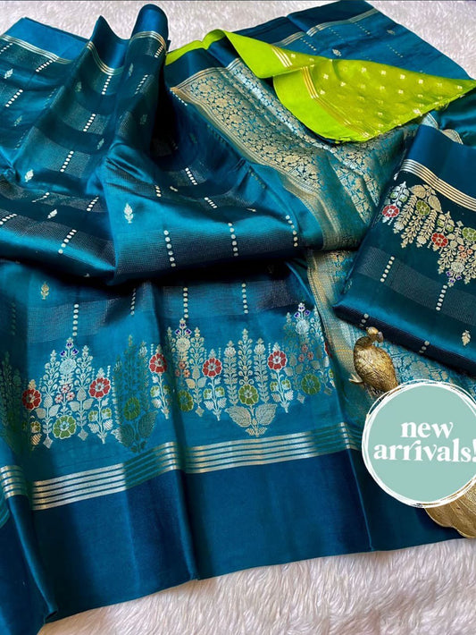 A City of Banaras - Banarasi Daybal Rao Mango Soft Silk Saree