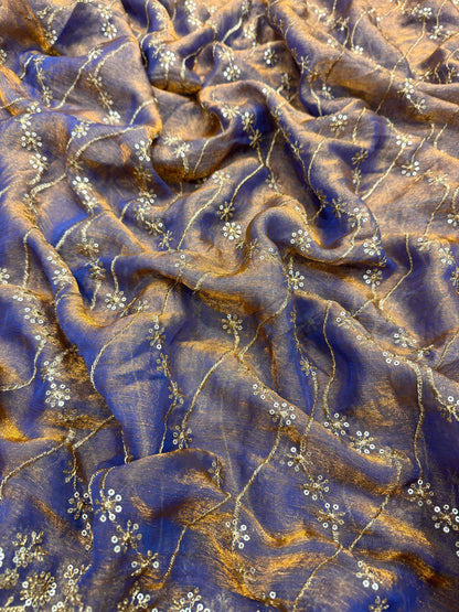 A Beautiful Super Trending Sequins Saree Collection