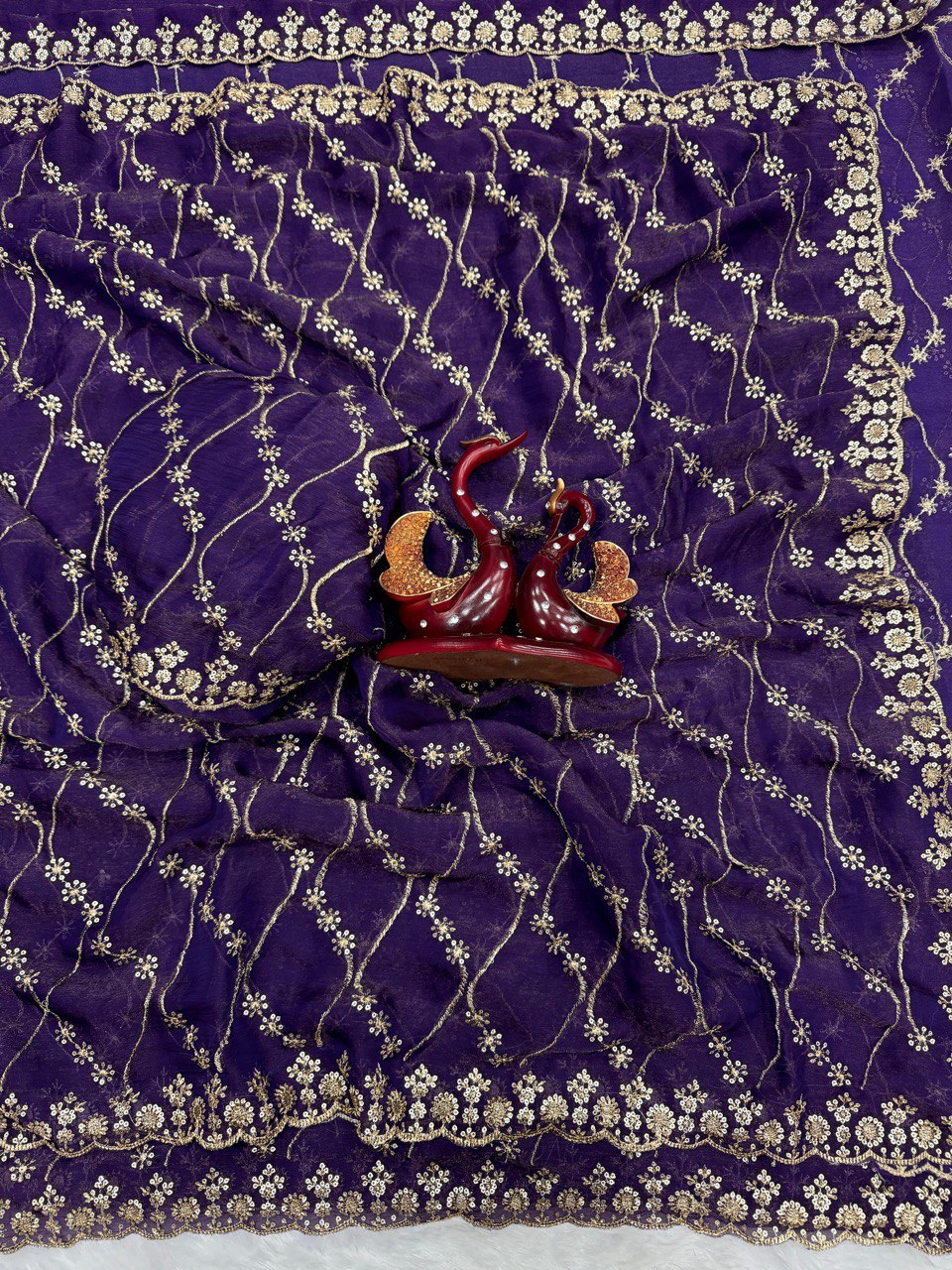 A Beautiful Super Trending Sequins Saree Collection