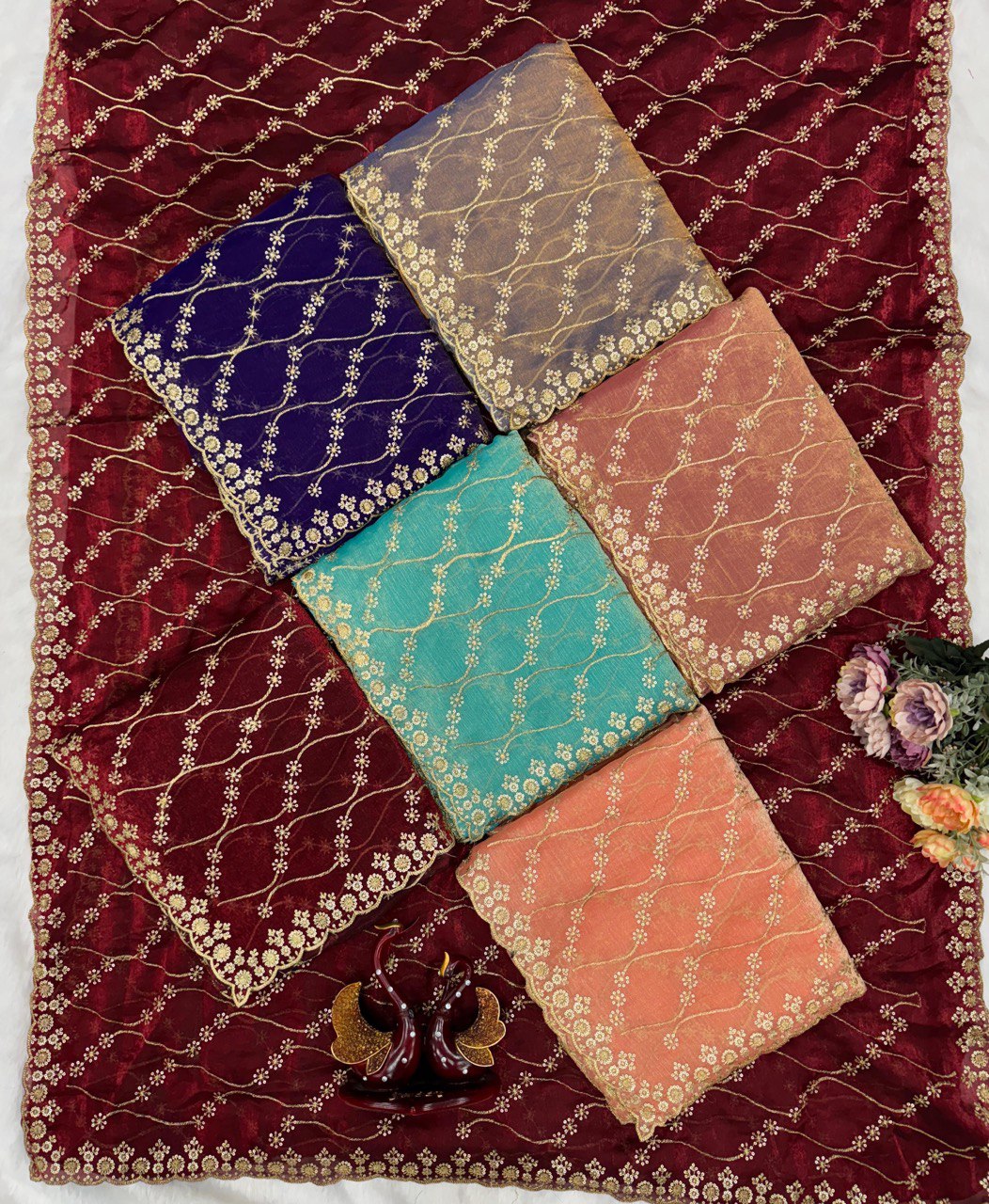 A Beautiful Super Trending Sequins Saree Collection