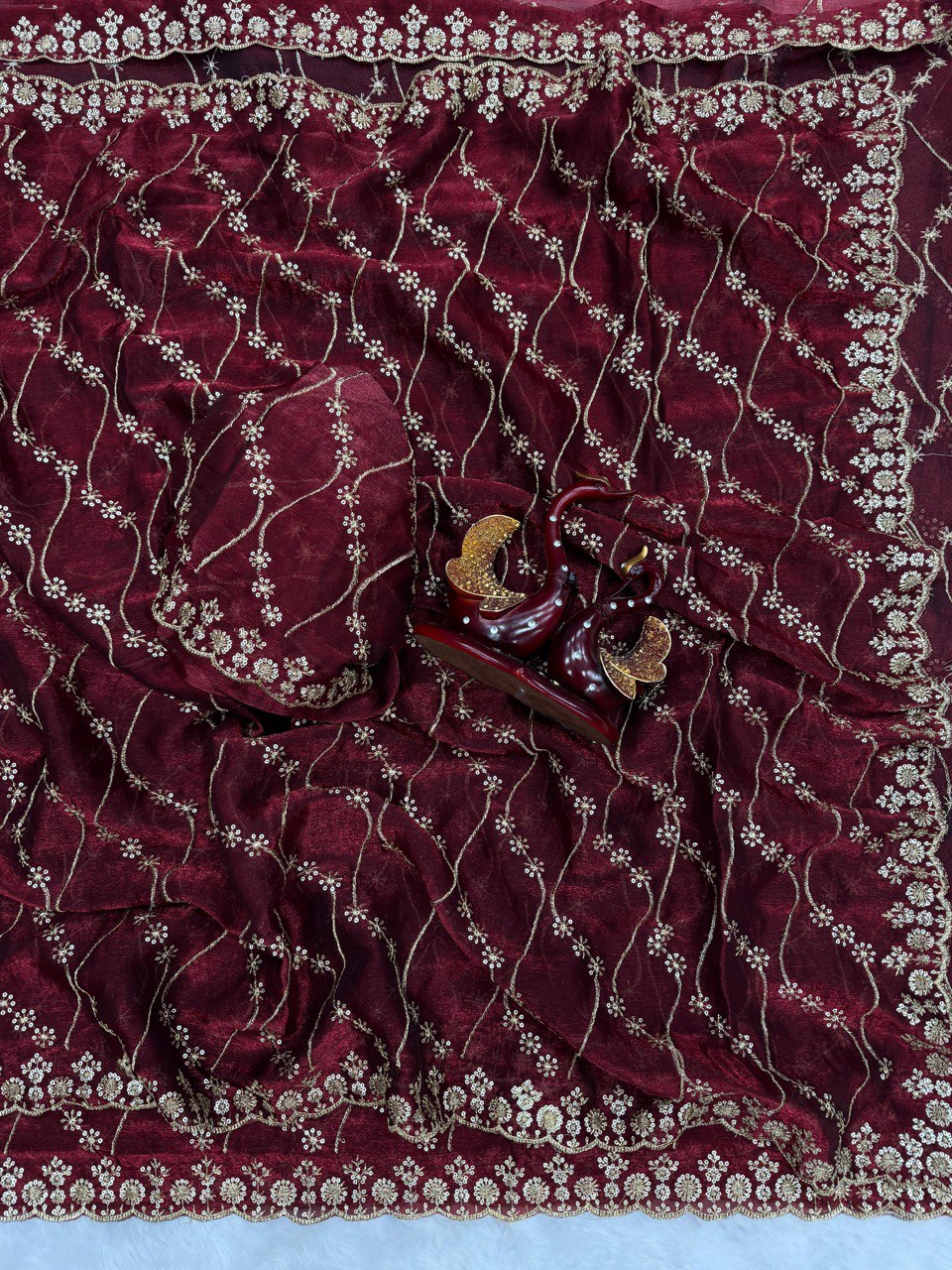 A Beautiful Super Trending Sequins Saree Collection