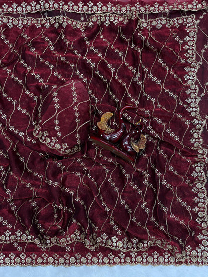 A Beautiful Super Trending Sequins Saree Collection