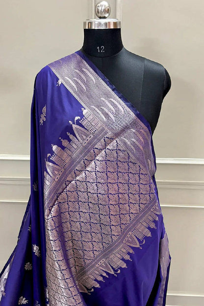 A Beautiful Premium Banarasi Ghat Design Silk Saree