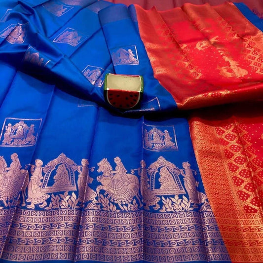A Silk Saree – Elegant Jacquard Masterpiece