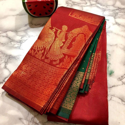 A Silk Saree – Elegant Jacquard Masterpiece