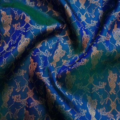 Enchanting Organic Banarasi Silk Saree – Krishna Special Design