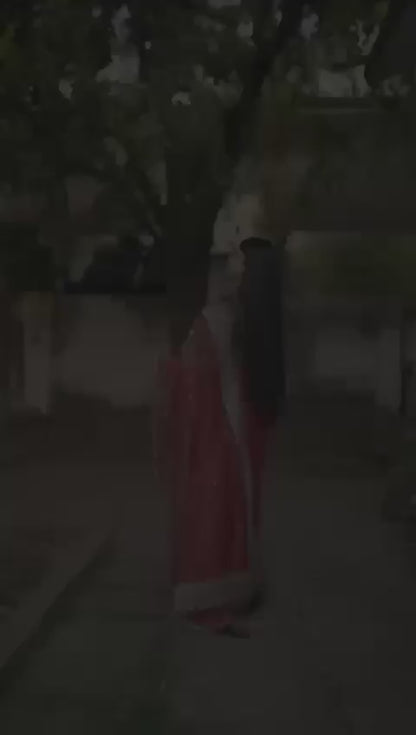 A Adorable & Most Beautiful Designer Banarasi Crush Saree